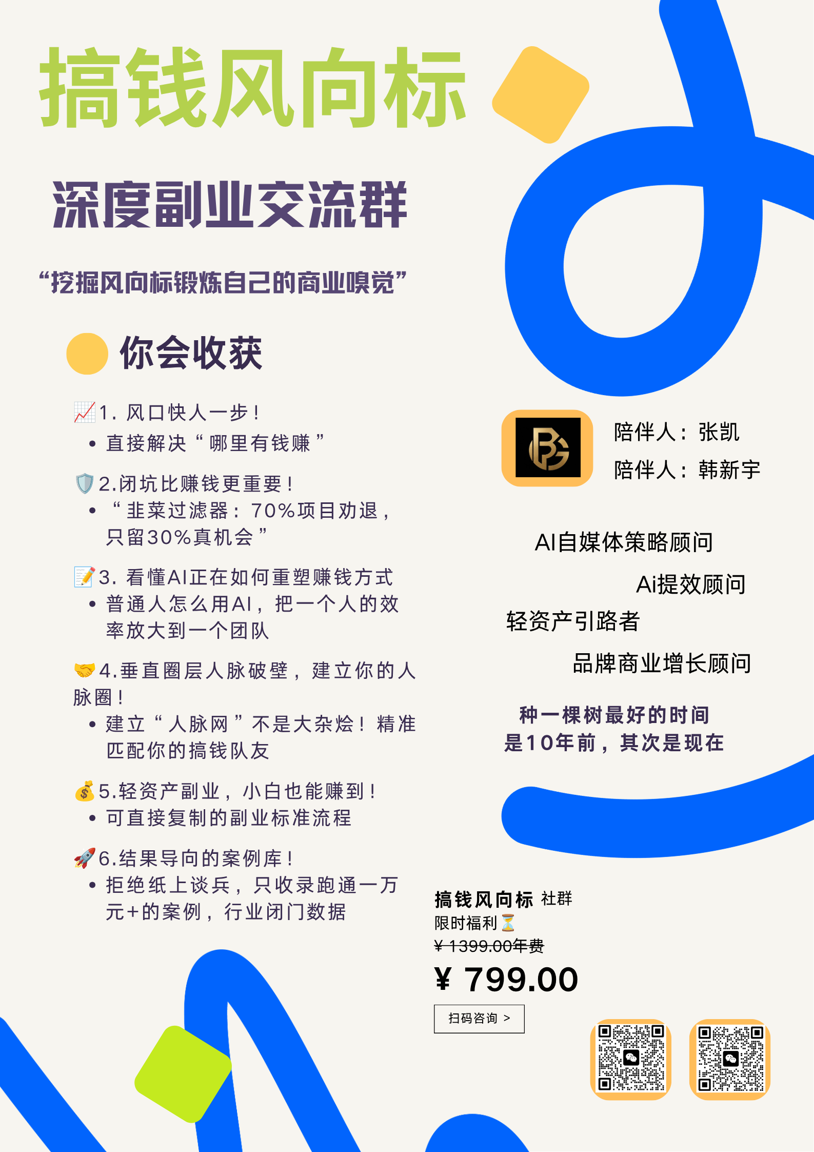 搞钱风向标【社群】 详情海报